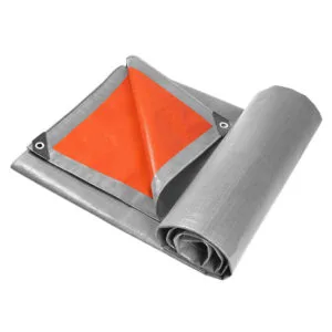 HDPE Orange Silver Tarpaulin
