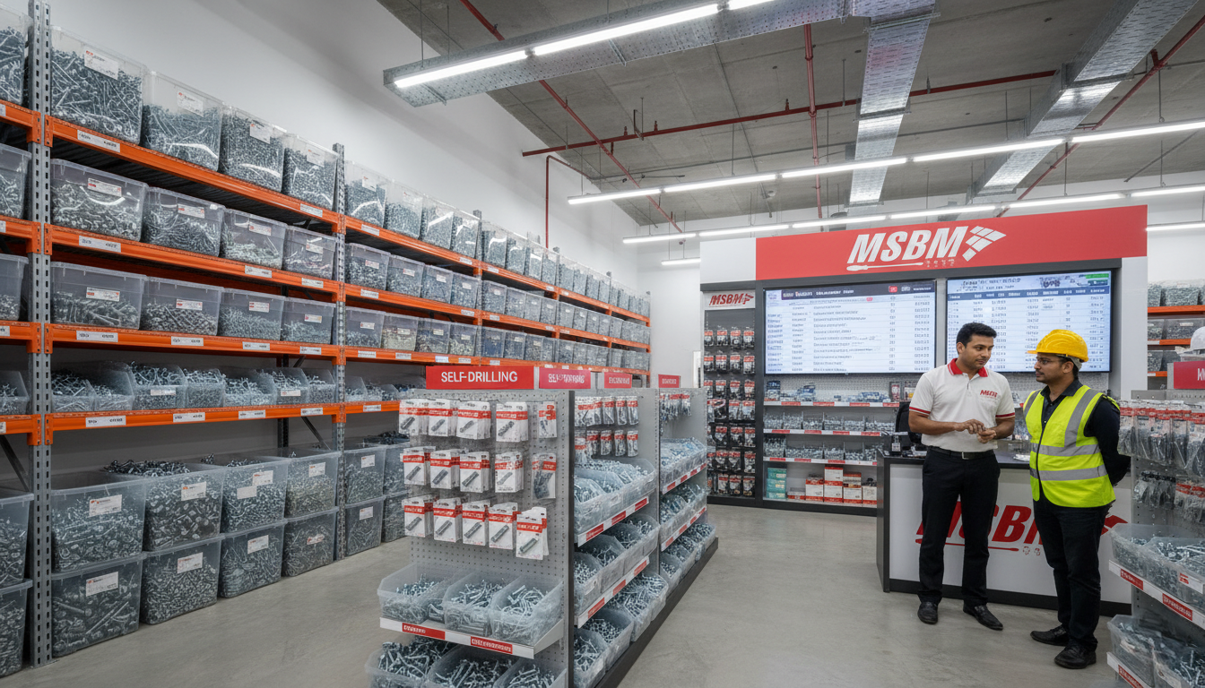 MSBM Trading Al Quoz stocks both self-drilling and self-tapping screws